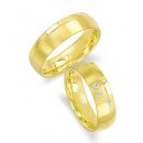 Обручальные кольца из желтого золота